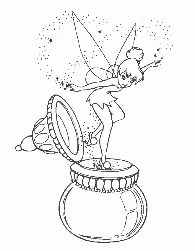 Coloring pages disney tinker bell coloring pages for kids