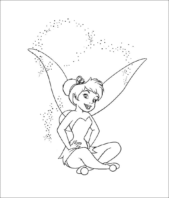 Tinkerbell coloring pages