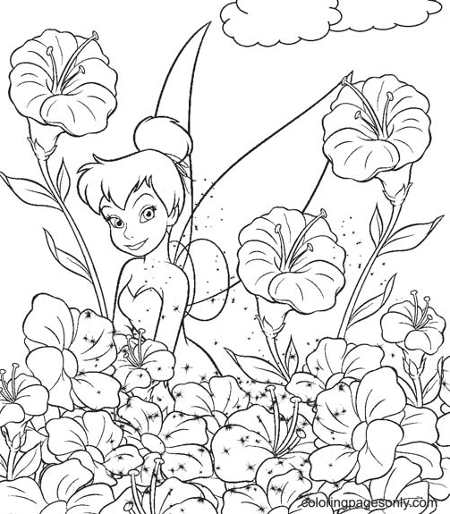 Tinkerbell coloring pages printable for free download