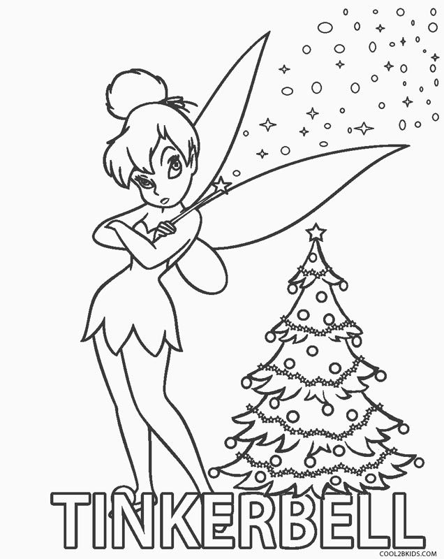 Free printable tinkerbell coloring pages for kids