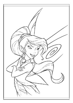 Unveil creativity printable tinkerbell coloring pages for little artists