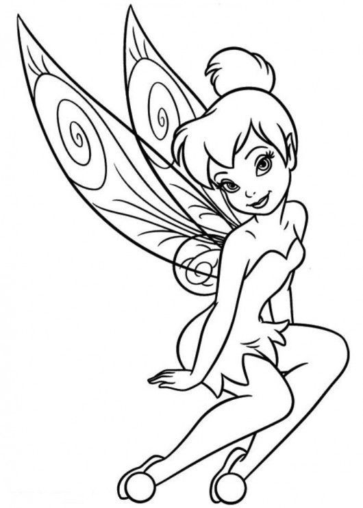 Disneys tinker bell coloring book to print and online