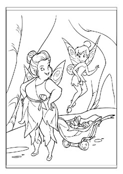 Engaging tinkerbell fairy coloring pages for kids a creative delight