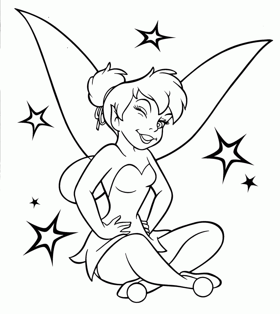 Coloring pages disney tinker bell coloring pages for adults