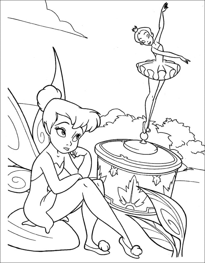 Tinkerbell coloring pages