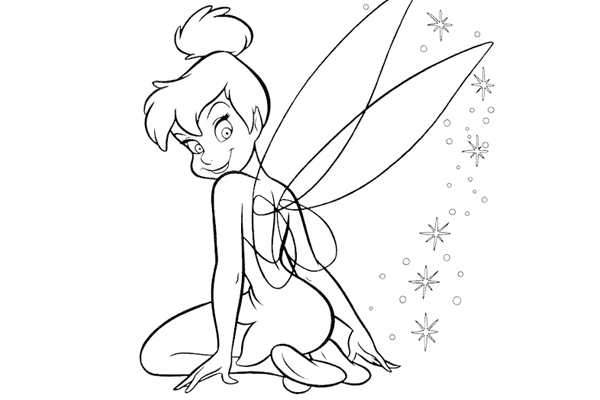 Tinkerbell coloring pages for kids