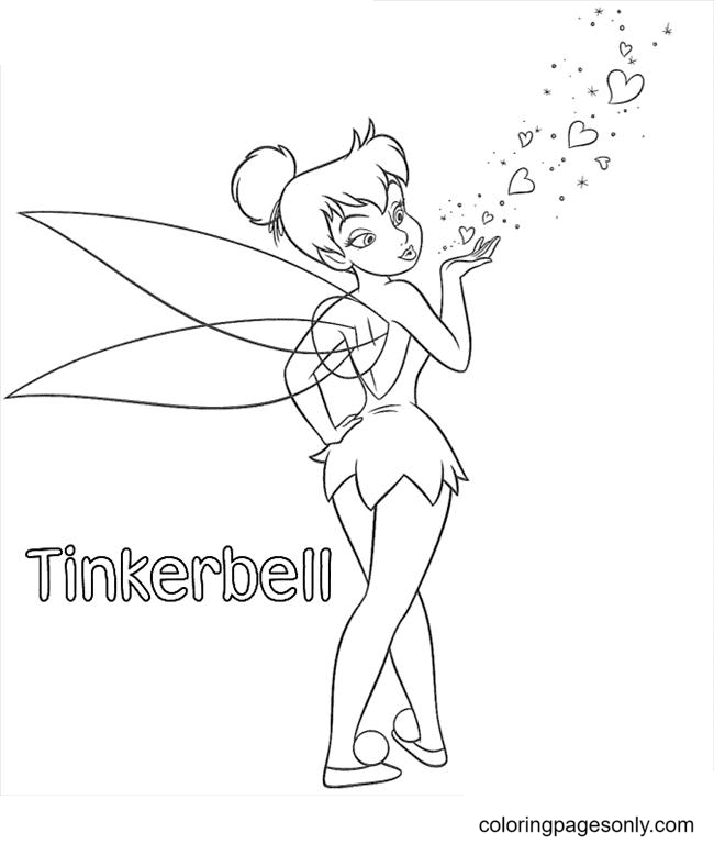 Tinkerbell coloring pages printable for free download