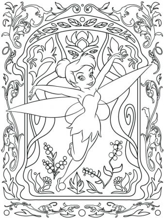 Coloring pages tinkerbell disney coloring page