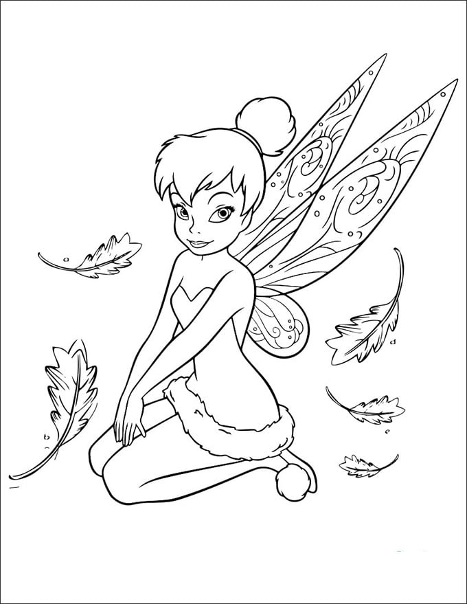 Tinkerbell coloring pages