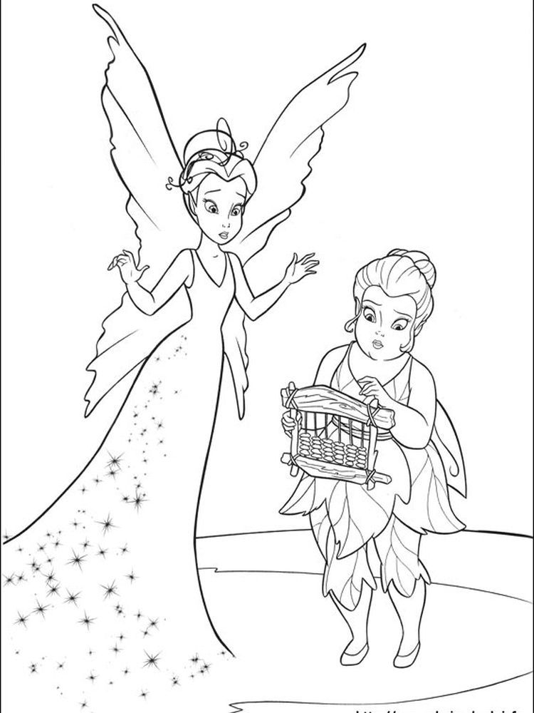 Coloring pages printable tinkerbell coloring pages