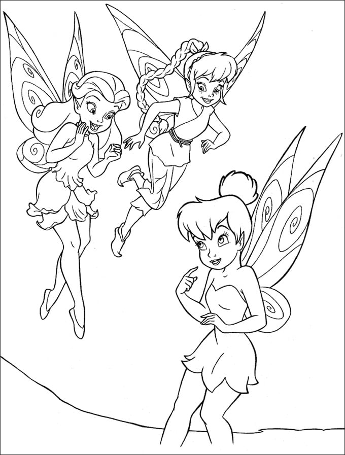 Tinkerbell coloring pages