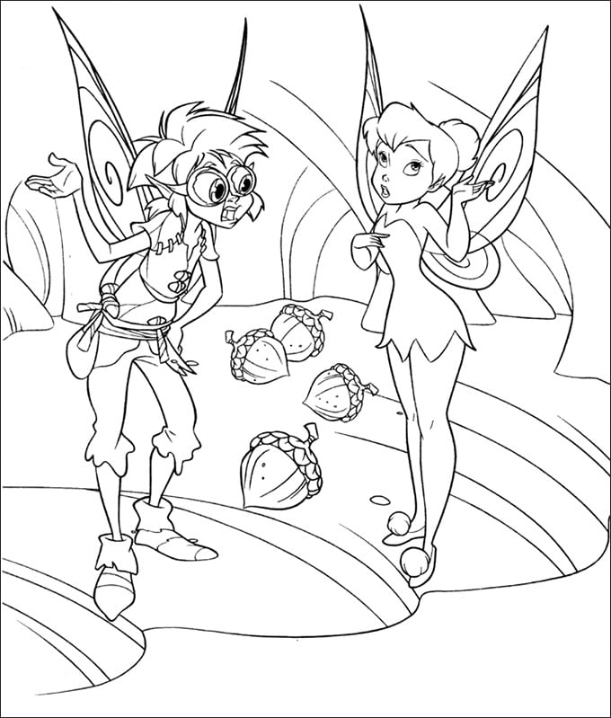 Tinkerbell coloring pages