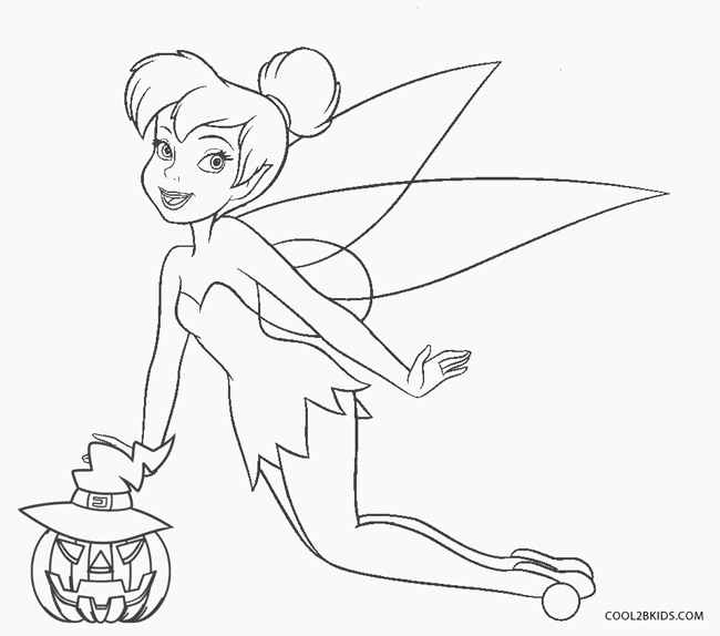 Free printable tinkerbell coloring pages for kids