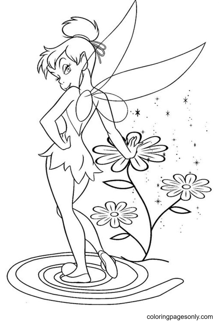 Tinkerbell coloring pages printable for free download