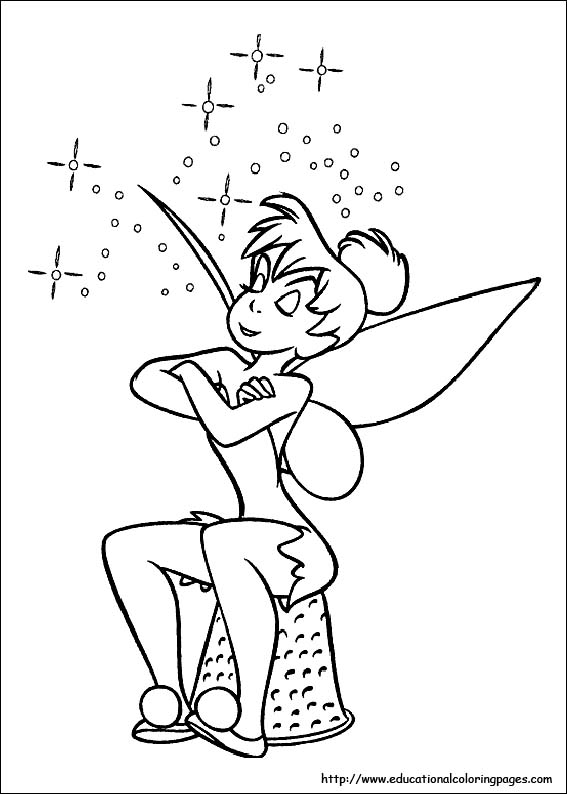 Tinkerbell coloring pages for kids