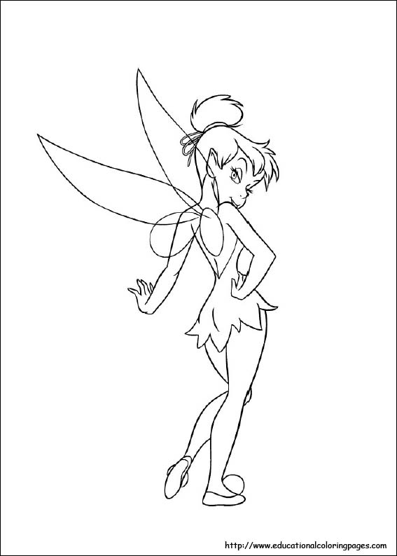 Tinkerbell coloring pages for kids