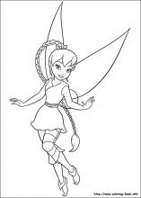 Tinkerbell coloring pages on coloring