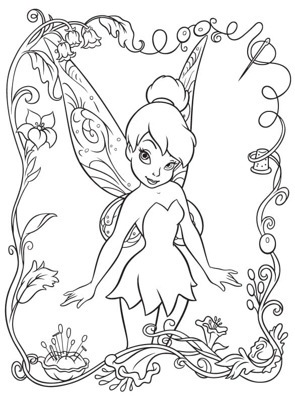 Tinkerbell coloring pages