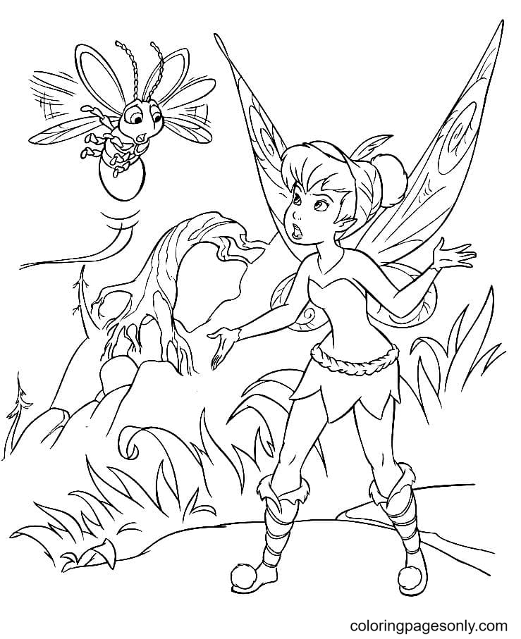 Tinkerbell coloring pages printable for free download