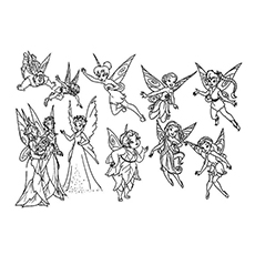 Top free printable tinkerbell coloring pages online