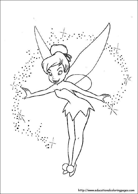 Tinkerbell coloring pages for kids