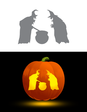 Free printable scary pumpkin stencils page