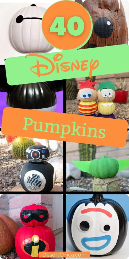 Disney painted pumpkins