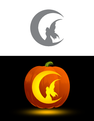 Free printable fantasy and science fiction pumpkin stencils page