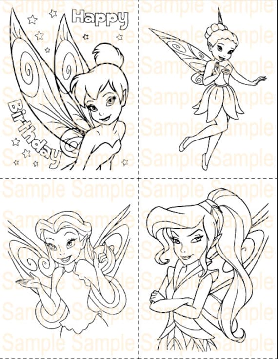 Buy tinkerbell party favor printable tinkerbell party supplies fairy coloring pages sheets book fairies pirate fairy vidia fawn tink theme ideas online in india