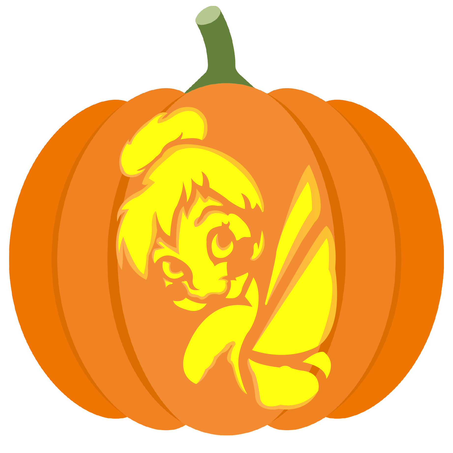 Tinkerbell pumpkin stencil free printable papercraft templates