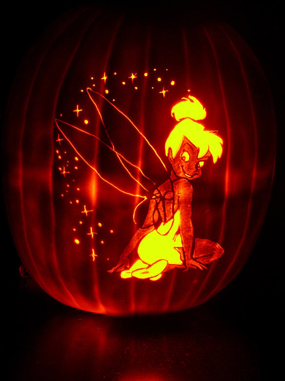 Printable tinkerbell pumpkin s designs