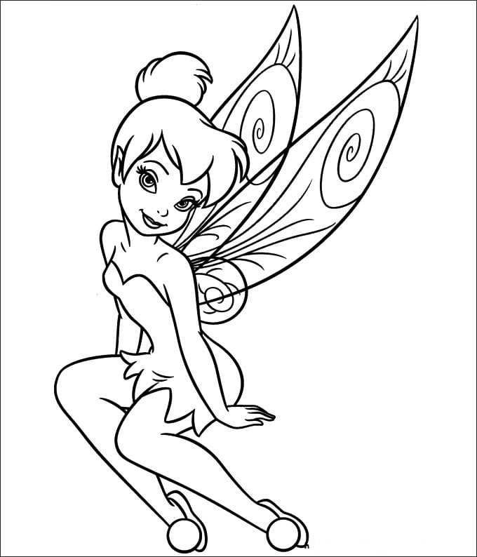 Tinkerbell coloring pages