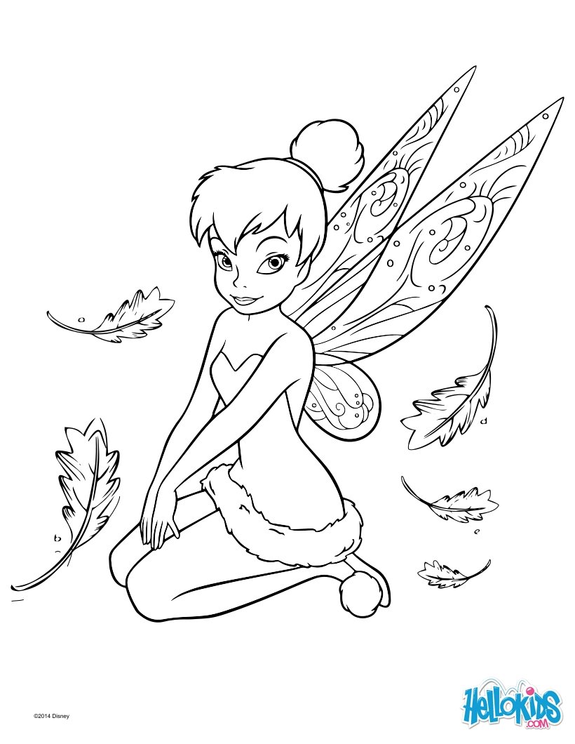 Tinker bell coloring pages