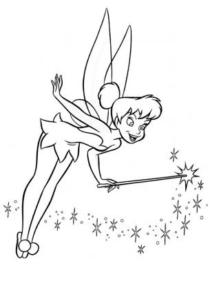 Tinkerbell coloring sheets