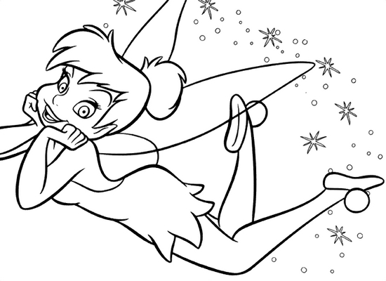 Coloring of the fairy tincker bell to download for free