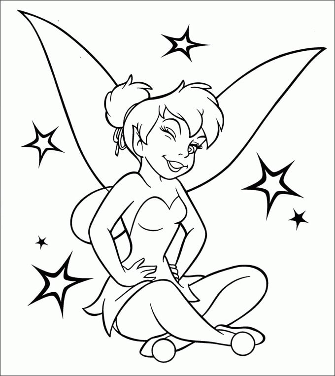 Tinkerbell coloring pages