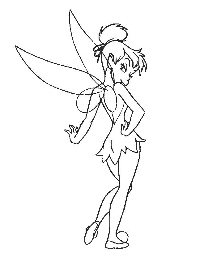 Tinkerbell coloring pages