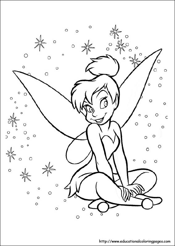 Tinkerbell coloring pages for kids