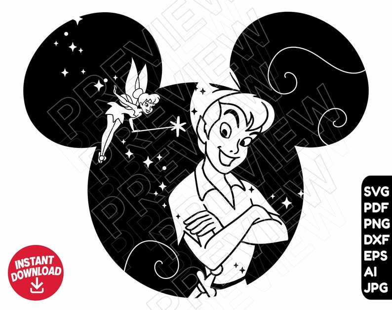 Disney tinkerbell svg peter pan svg tinkerbell svg png clipart