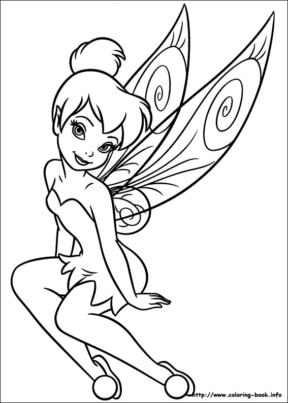 Tinkerbell coloring picture