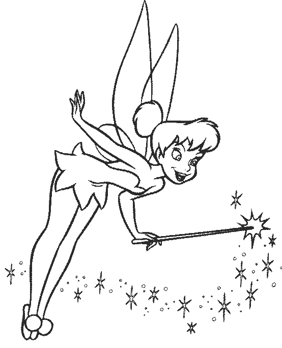 Best tinkerbell coloring pages for kids