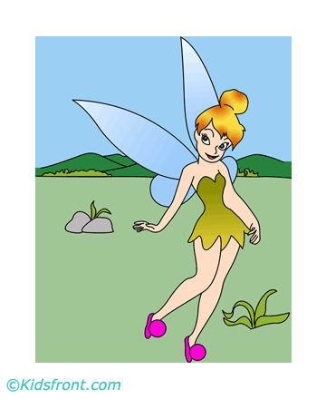 Disney fairies tinkerbell coloring pages for kids to color and print