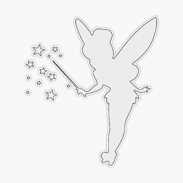 Tinker bell peter pan sticker for sale by grossberger