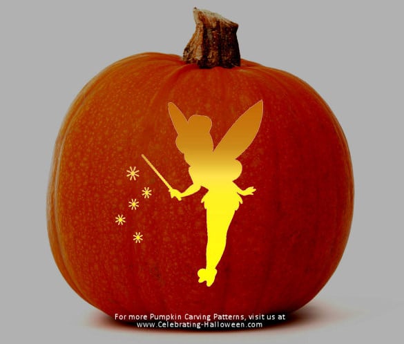 Printable tinkerbell pumpkin s designs