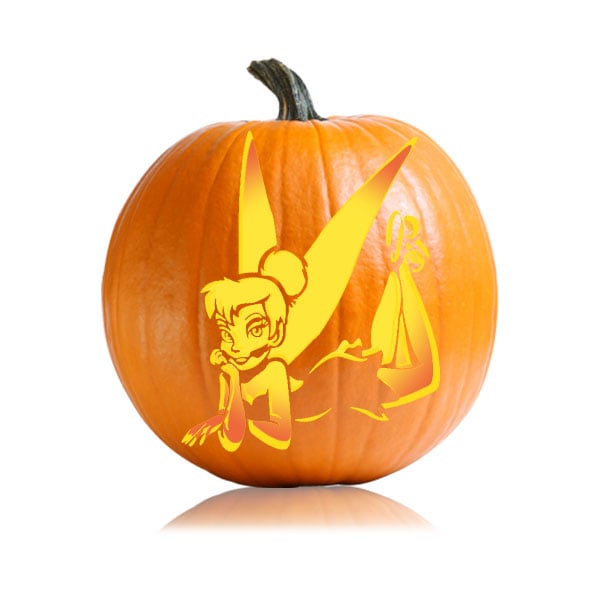 Tinkerbell pumpkin stencil