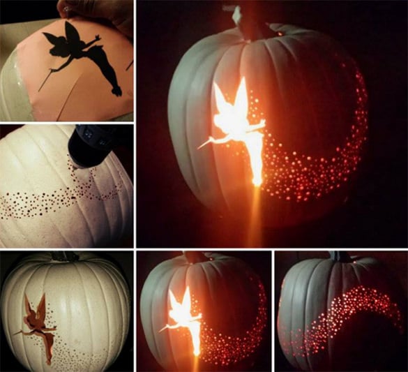 Printable tinkerbell pumpkin s designs