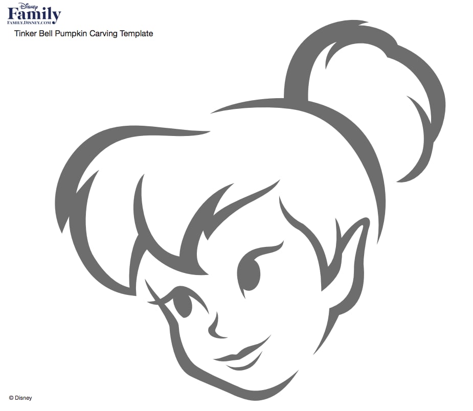 Tinkerbell disney pumpkin stencils you can print for free smart living photo