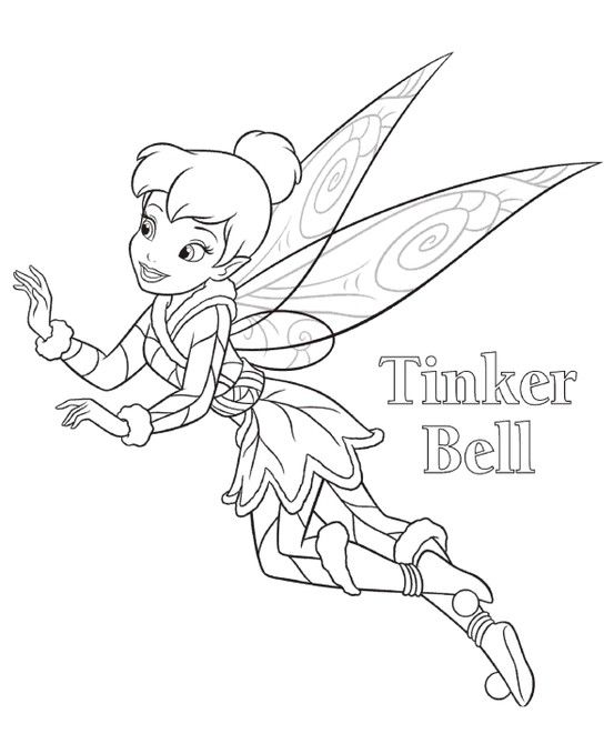 Tinkerbell coloring pages free to print are very popular with girls her yellow hair and green drâ tinkerbell coloring pages fairy coloring pages coloring books