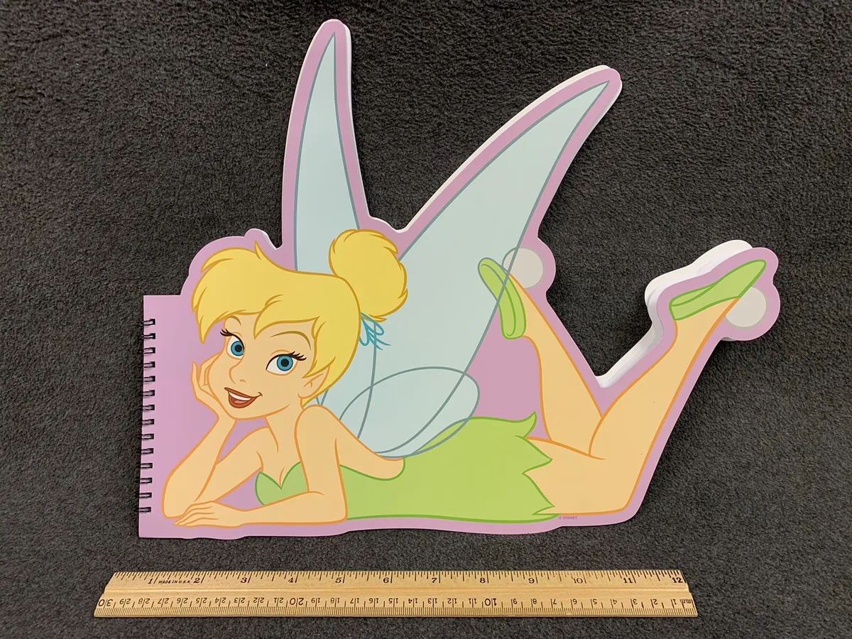 New disney parks tinkerbell large shaped notepad coloring pages tinker bell