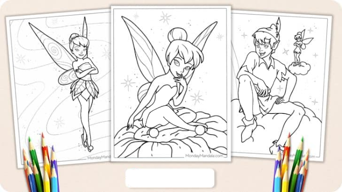 Tinkerbell coloring pages